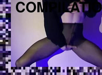 collants, ejaculation-sur-le-corps, énorme-bite, gay, branlette, compilation, ejaculation, webcam, fétiche, solo