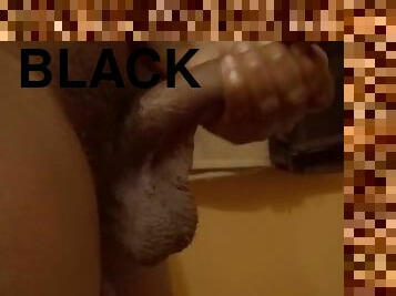 Big black anaconda busts huge load of cum