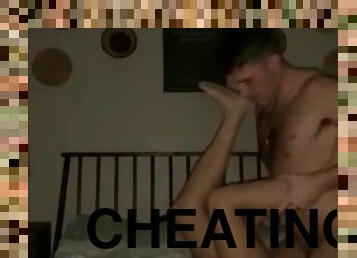 Cheating couple in real house