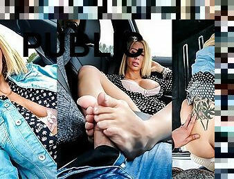 Littleangel84 - Sodomise en public dans le coffre de la voiture