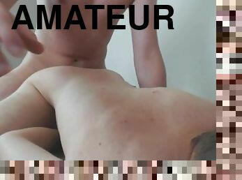 amateur, anal, gay, maison, joufflue, jeune-18, chevauchement, musclé, minet, dure