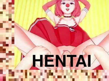 dilettant, füße, gesichtspunkt, anime, hentai