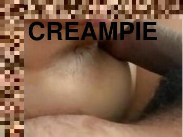 Cute and beautiful teen loves morning sex with creampie