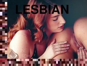 клітор, соски, піхва-pussy, міжрасовий-секс, лесбіянка-lesbian, поцілунки, з-пірсингом, голена