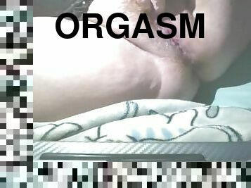 fet, masturbation, orgasm, fitta-pussy, kvinnligt-sprut, anal, bbw, dildo, ensam, vått