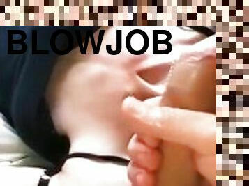 Sloppy catch my cum job