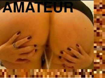 amateur, anal, belle-femme-ronde, joufflue, point-de-vue, britannique, solo