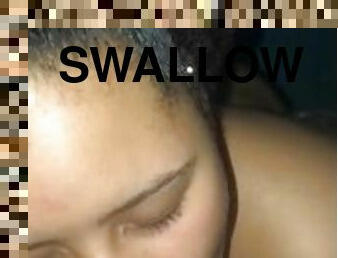 BiG BOOTY THOT sucks BBC swallows cum