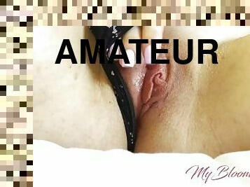 klit, onani, orgasme, fisse-pussy, amatør, fingering, trusser, kær, perfekt, våd