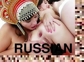 russe, anal, lesbienne, hardcore, européenne, euro, brunette, insertion