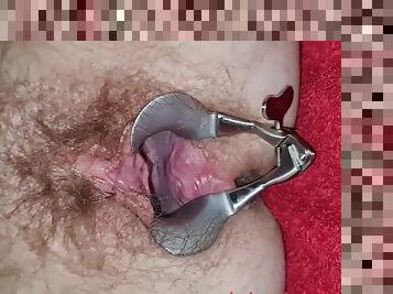 teta-grande, peluda, masturbação, orgasmo, amador, maduro, brinquedo, dedos, webcam, vagina