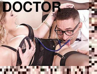 Doctor Mugur Fills Every Hole For Ample-chested Blonde With Candy Alexa