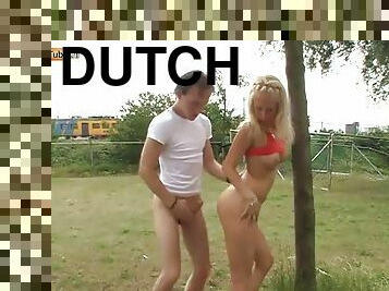 ados, hardcore, blonde, néerlandais