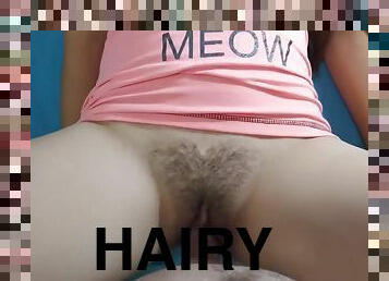 I Couldnt Continue And Cum In A Hairy Pussy