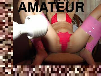 asiatique, chatte-pussy, amateur, jouet, japonais, compilation, doigtage, rasé, brunette