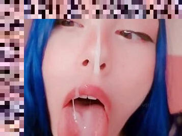 JOI cum in my mouth simulator