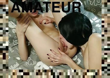 chatte-pussy, amateur, lesbienne, doigtage, tchèque, brunette