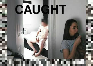 Naughty Stepdaughter Ep. 22 Pt.1 - Caught Watching Stepdad Masturbate 6 Min - Samantha Flair