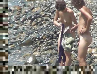 nudista, al-aire-libre, cámara, voyeur, bragas, natural, oculto