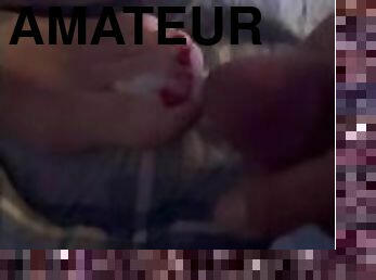 amateur, ejaculation-sur-le-corps, pieds, ejaculation, orteils