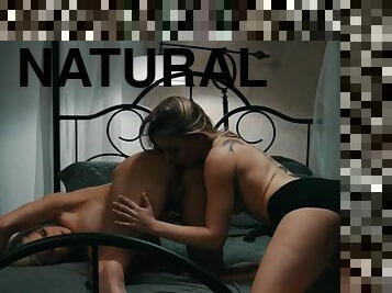 Kenzie Taylor and Anna Claire Clouds licking passionately in bed