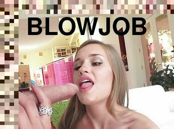 April Brookes shows off her mind-blowing deepthroating skills