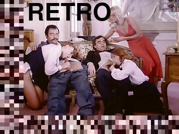 estudante, professor, chupanços, estrela-porno, vintage, clássico, sexo-em-grupo, retro, loira, ação