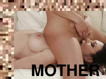 Mother-In-Lust starring Gracie Glam, Ray - brunette lesbians facesitting and fingering