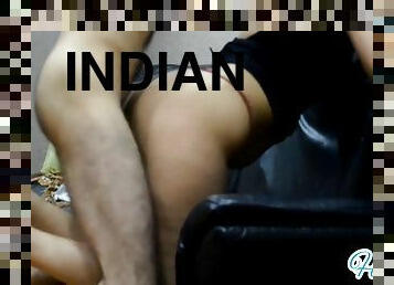 My New Indian Desi Girlfriend Ass Fucking In Doggstyle On Sofa Like