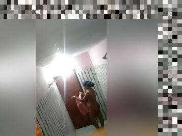 bañando, amateur, madurita-caliente, indio, cámara, ducha, a-solas, morena, oculto