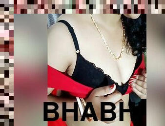 Bhabhi Sexy Boobs In Red Blouse