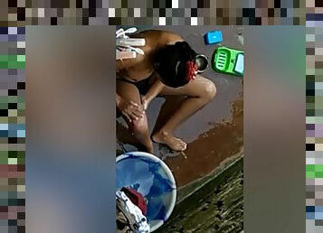 Today Exclusive- Cute Desi Girl Outdoor Bathing