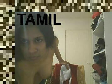 Today Exclusive- Cute Look Tamil Girl Showing Her Boobs