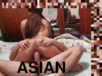 Horny Asian Babysitter Fucks Older Boss