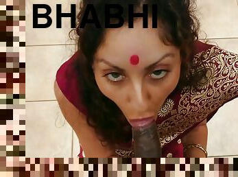 amatør, blowjob, stor-pikk, interracial, deepthroat, indian-jenter, pov, kåt, brunette