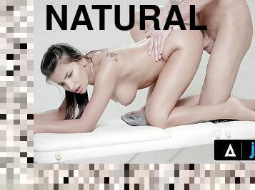 gros-nichons, compilation, doigtage, naturel, brunette