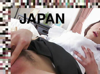 tjenestepige, kontor, fisse-pussy, japans, fingering, trusser, solo