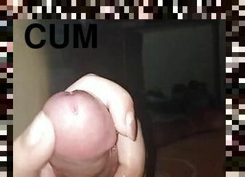 My ex gives me a handjob and a lot of cum