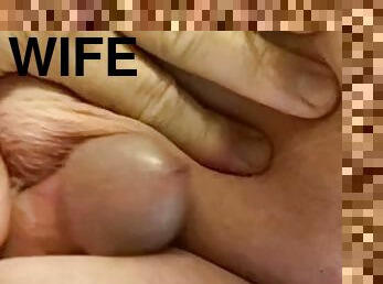BBW wife titty fucked