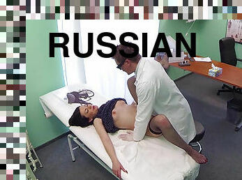 Russian patient drilled on the bed by doc