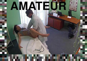 medicinska-sestra, pisarna, muca, amaterski, doktor, masaža, camera, potovanje, fingering, noge