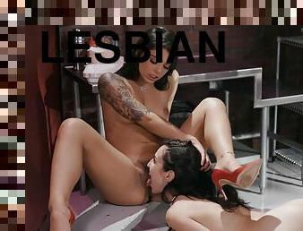 gros-nichons, lesbienne, hardcore, latina, brésil, piscine