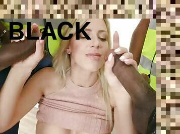 Private Black - Hot Babe Nathaly Cherie Fucked By 4 Cocks!