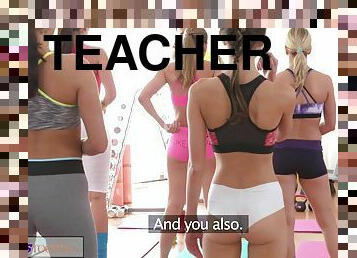 Hot fit girls fuck gym teacher