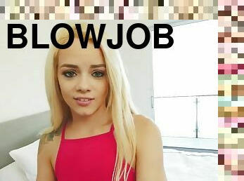 Blonde teen Elsa Jean POV