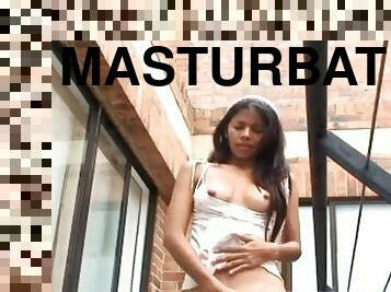 masturbation, babes, ados, hardcore, latina, doigtage, solo, brunette, taquinerie