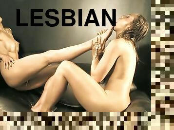 gold lesbians foot fetish video