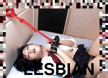 babes, lesbiana, adolescente, japonés, sadomasoquismo, bondage