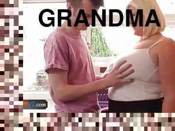bestemor, eldre, besta, tenåring, bbw, lubben, ung-18, pervertert