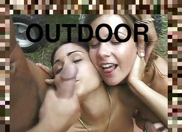 Patricia Orsoya, Vanda Vitus - True Anal Stories w Valerie Rosen - outdoor group sex with facial cumshots